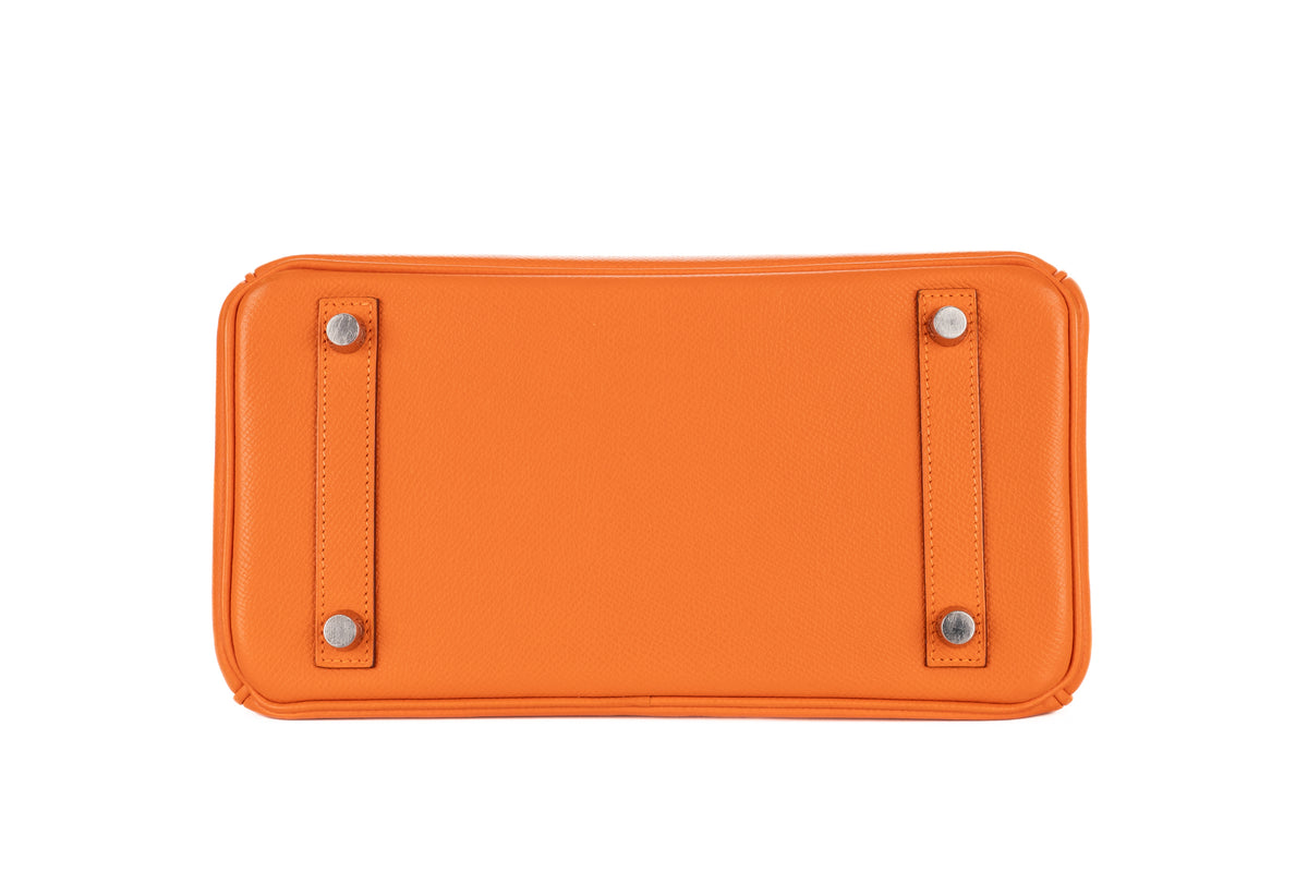 Hermès Birkin 25 Orange H Epsom Retourne Palladium Hardware - view 6