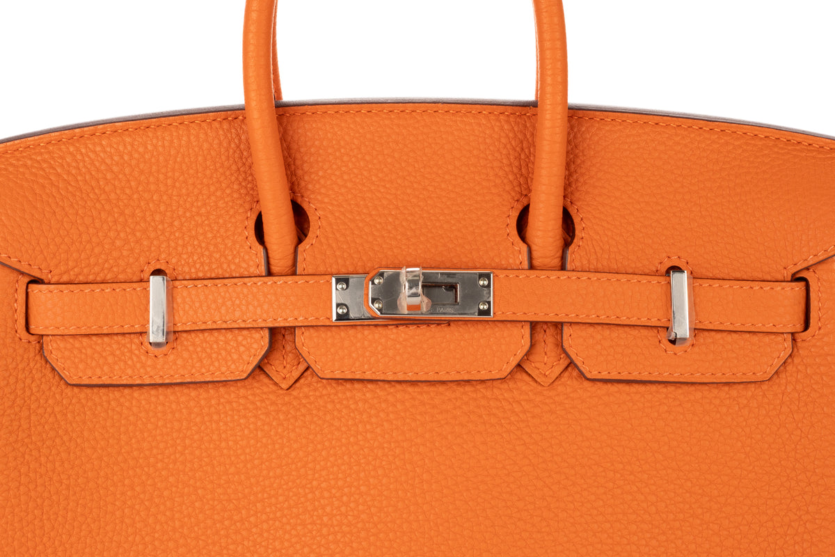 Hermès Birkin 25 Orange H Togo Palladium Hardware - view 7