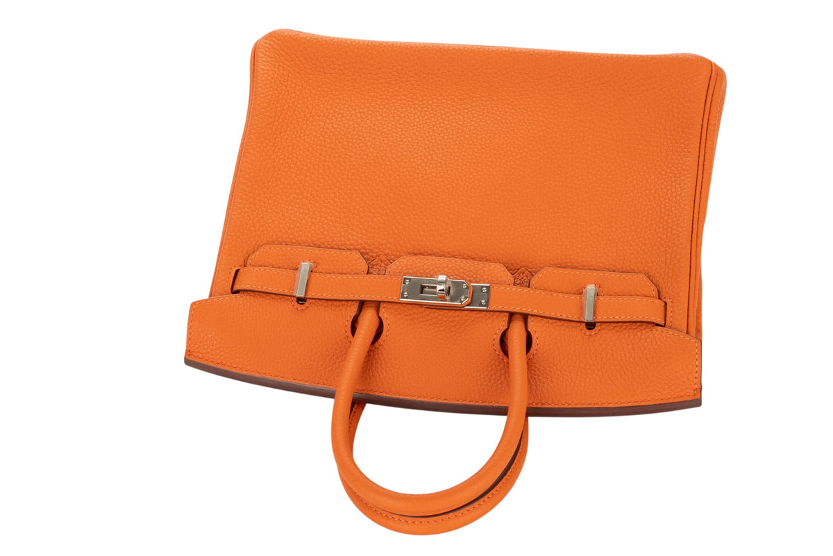 Hermès Birkin 25 Orange H Togo Palladium Hardware - view 8