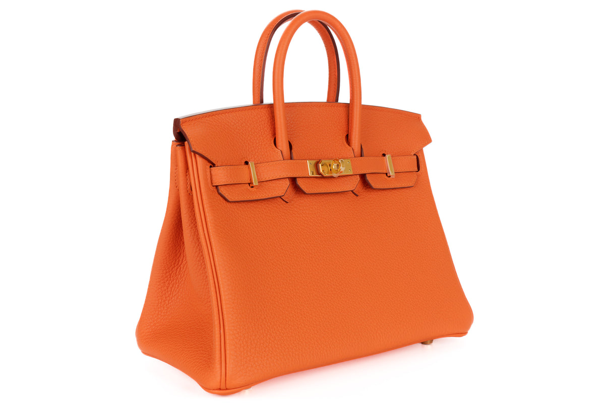 Hermès Birkin 25 Orange Togo Gold Hardware - view 2