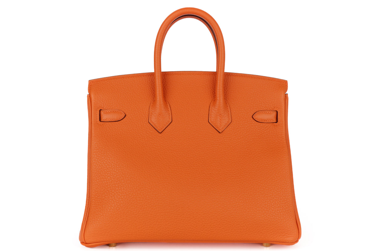 Hermès Birkin 25 Orange Togo Gold Hardware - view 3