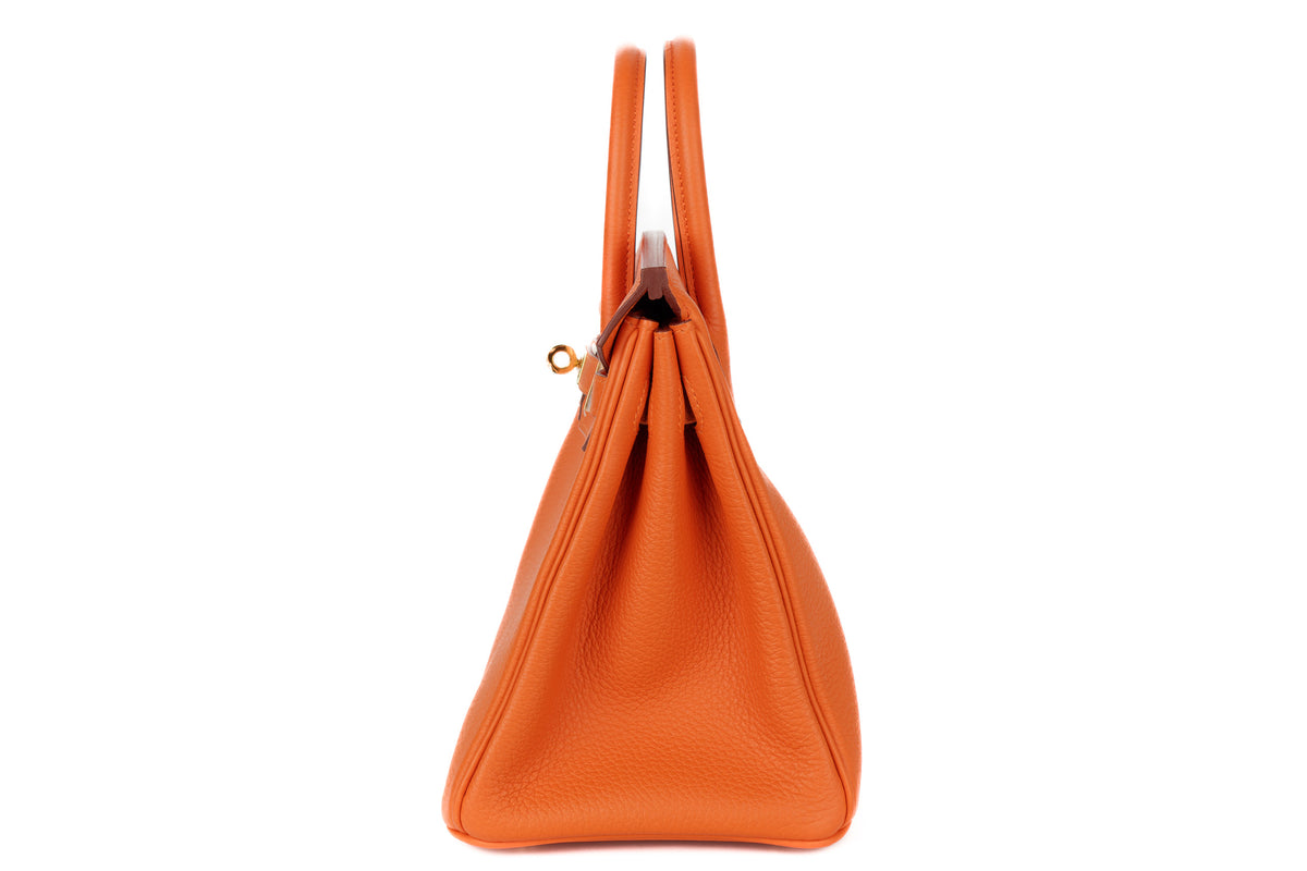 Hermès Birkin 25 Orange Togo Gold Hardware - view 4