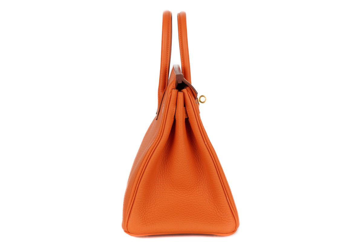 Hermès Birkin 25 Orange Togo Gold Hardware - view 5
