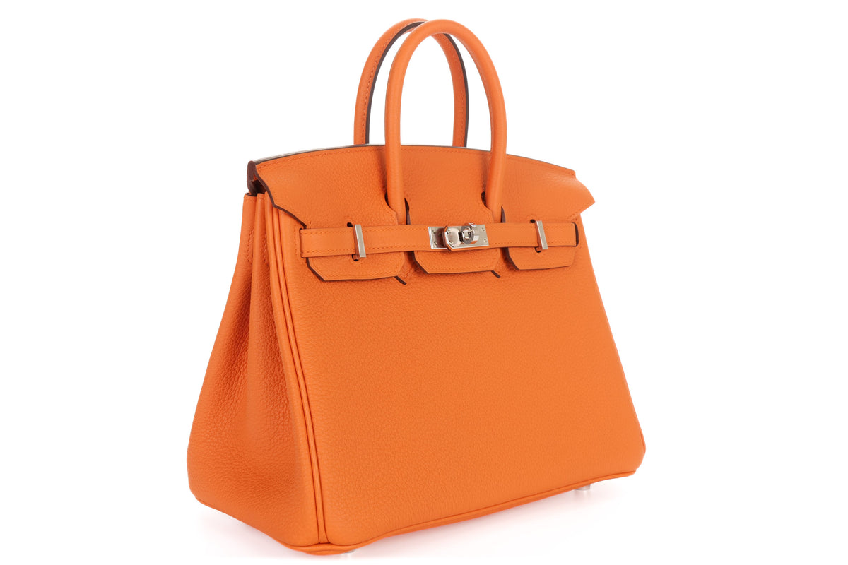 Hermès Birkin 25 Orange H Togo Palladium Hardware - view 2