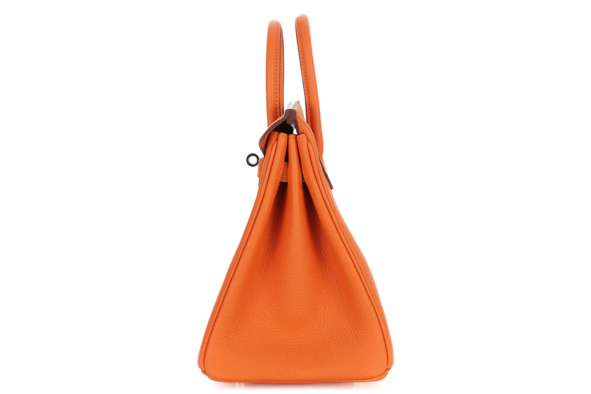 Hermès Birkin 25 Orange H Togo Palladium Hardware - view 4