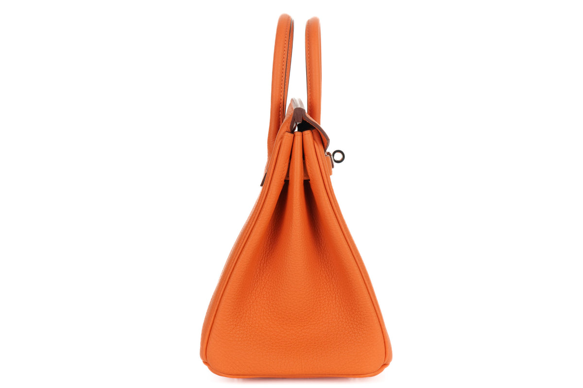 Hermès Birkin 25 Orange H Togo Palladium Hardware - view 5