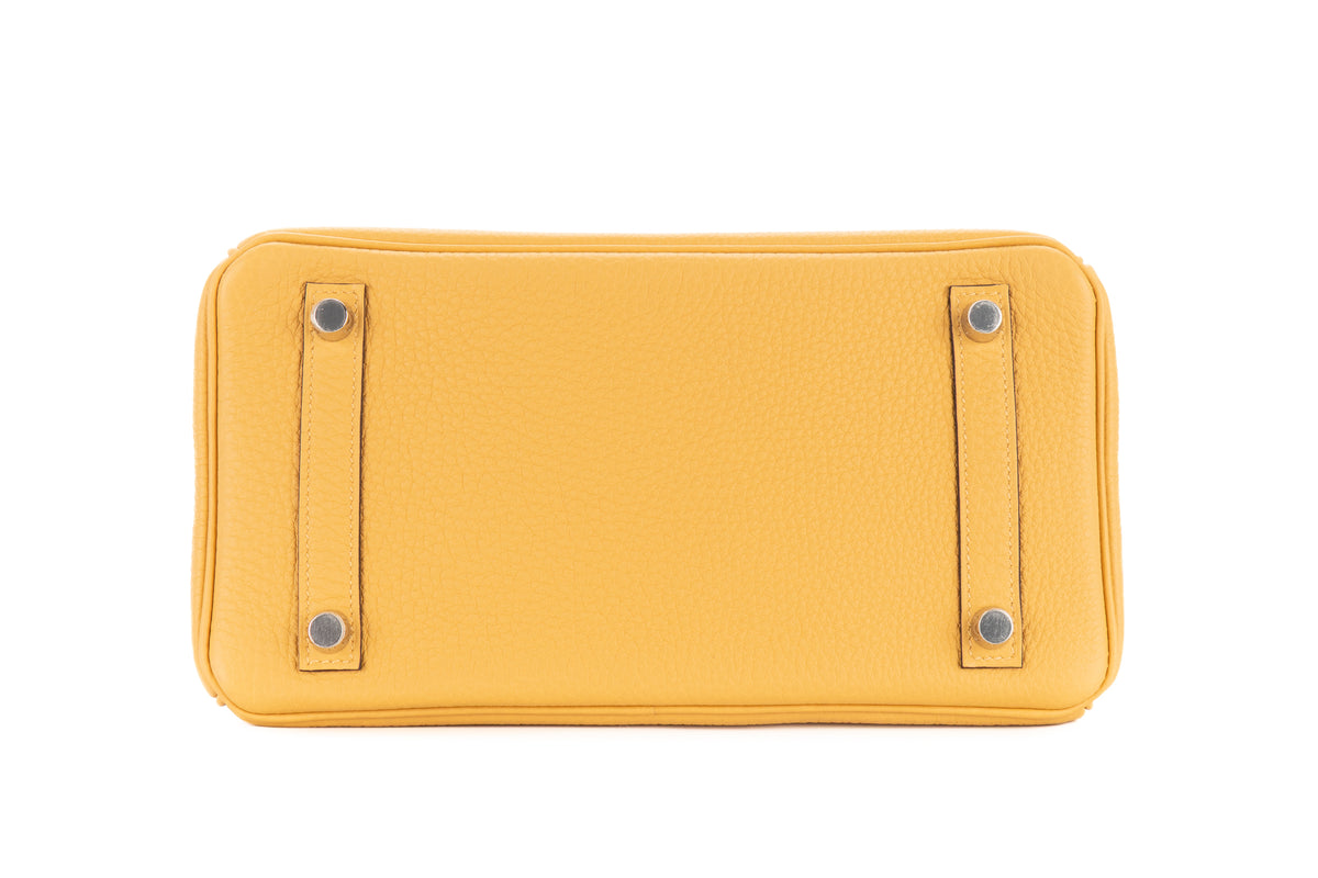 Hermès Birkin 25 Paille Togo Palladium Hardware - view 6