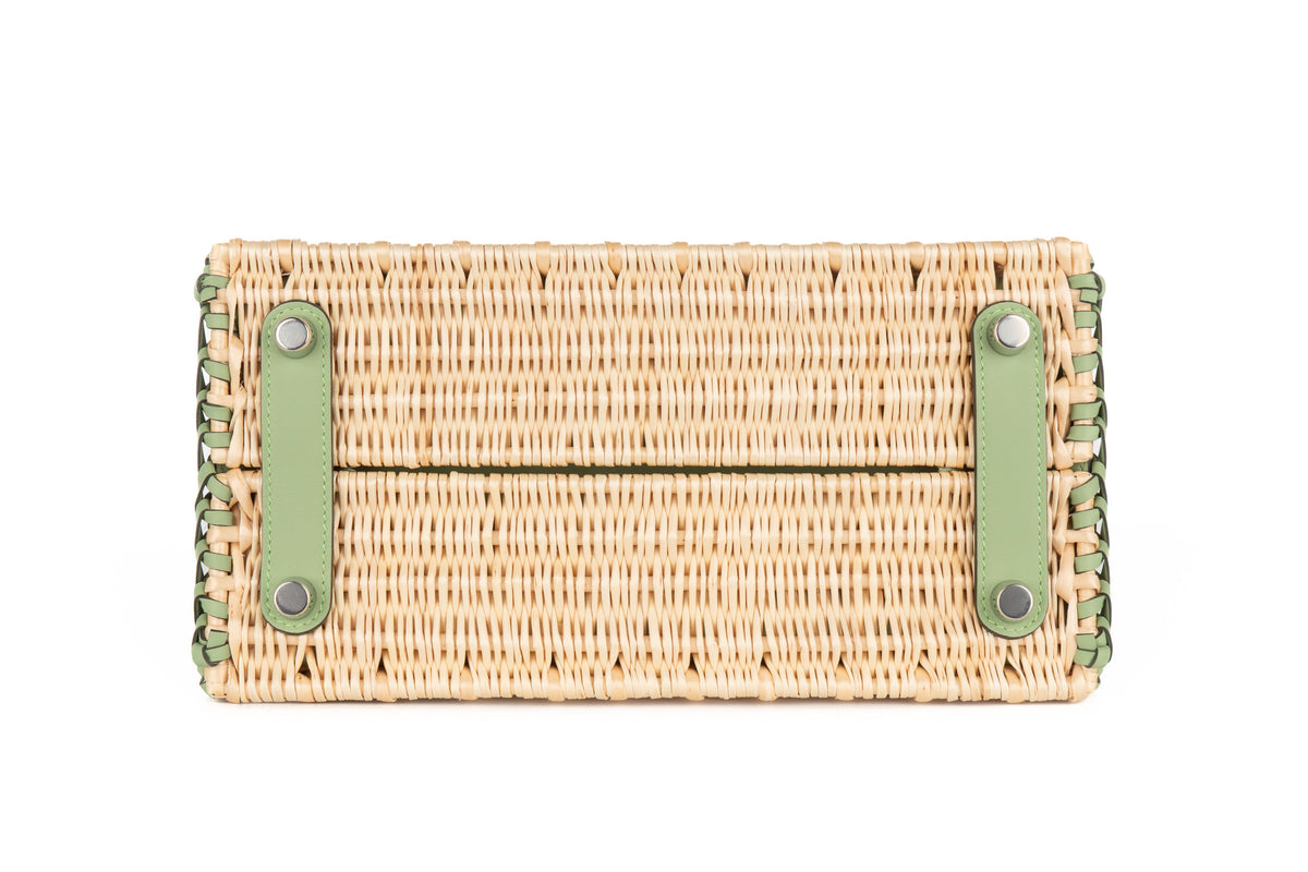 Hermès Birkin 25 Picnic Vert Criquet Swift Palladium Hardware - view 6