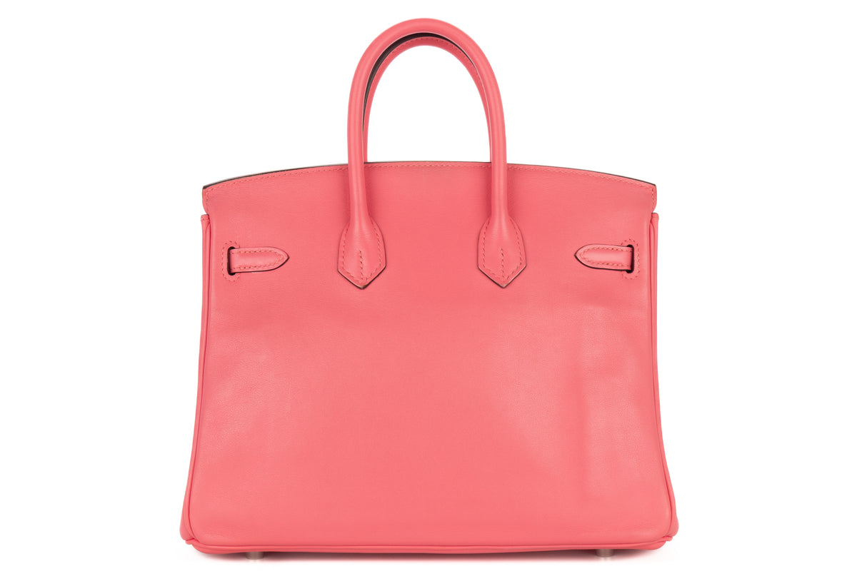 Hermès Birkin 25 Rose Azalee Swift Palladium Hardware - view 3