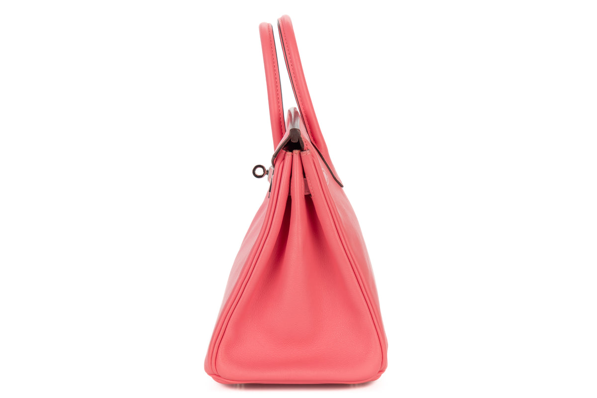 Hermès Birkin 25 Rose Azalee Swift Palladium Hardware - view 4