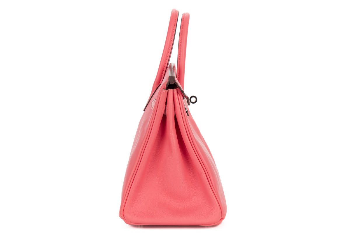 Hermès Birkin 25 Rose Azalee Swift Palladium Hardware - view 5