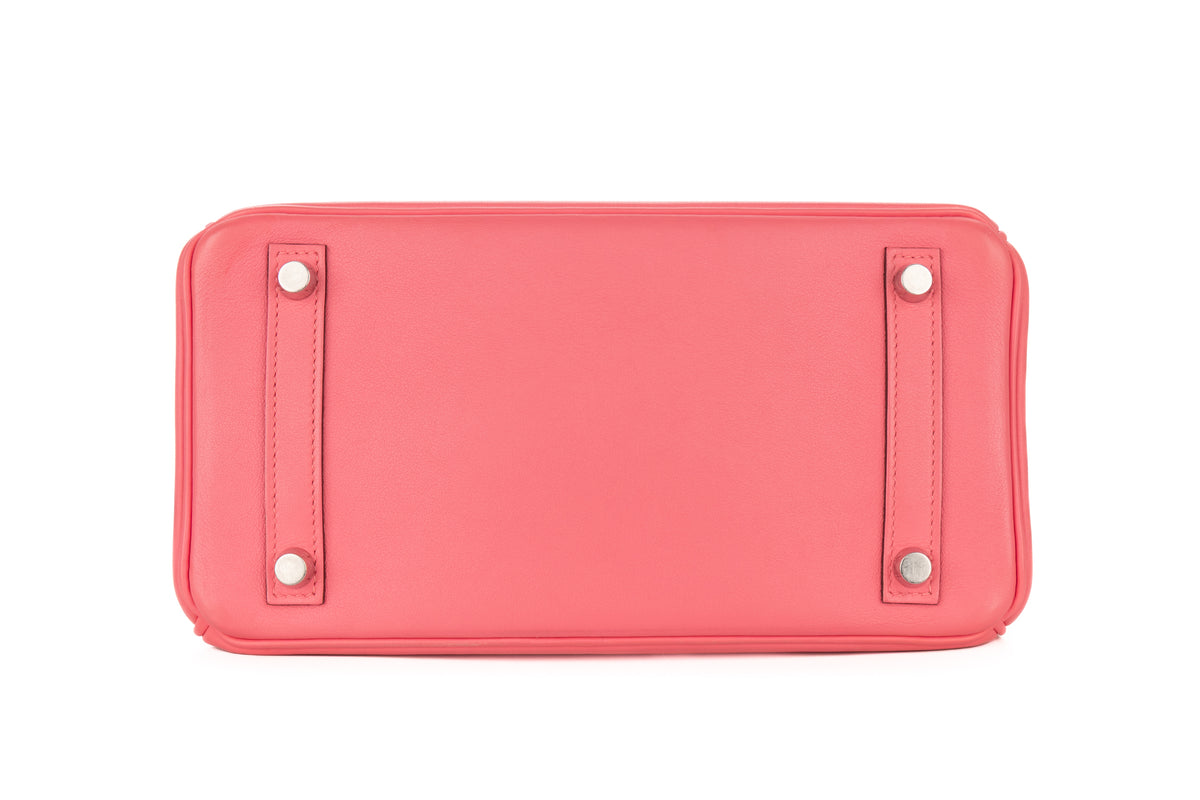Hermès Birkin 25 Rose Azalee Swift Palladium Hardware - view 6