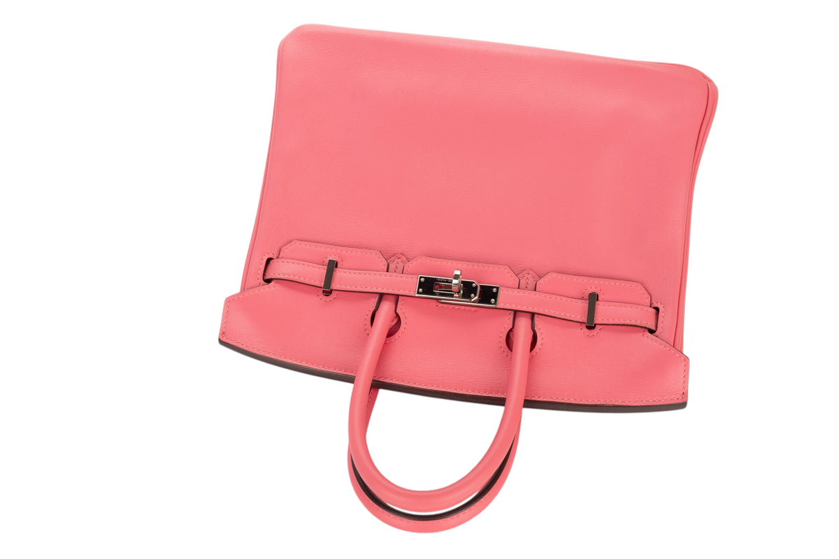 Hermès Birkin 25 Rose Azalee Swift Palladium Hardware - view 8