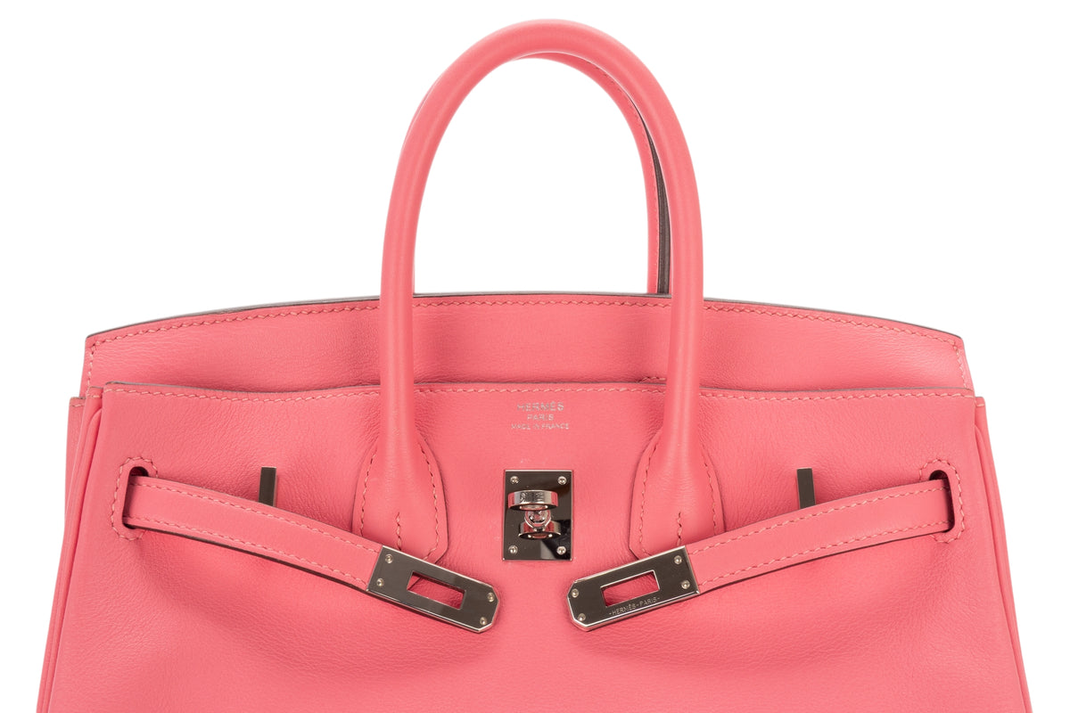 Hermès Birkin 25 Rose Azalee Swift Palladium Hardware - view 9