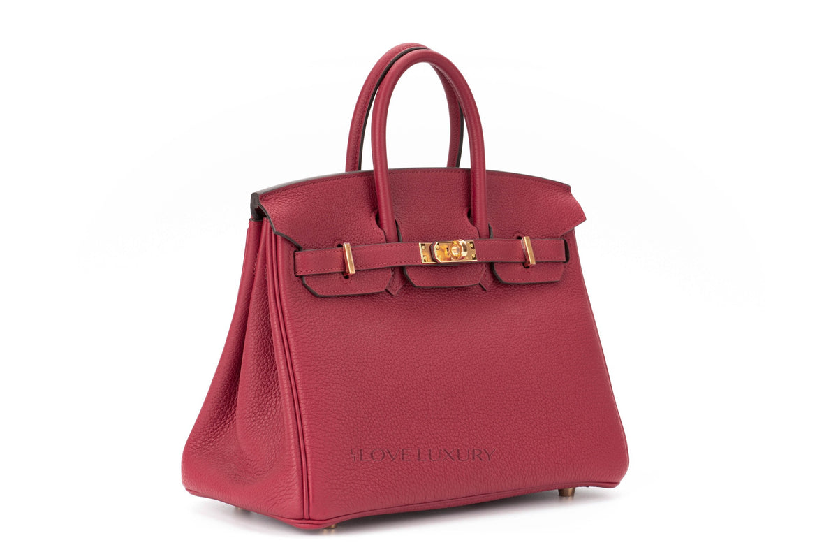 Hermès Birkin 25 Rouge Grenate Togo Gold Hardware - view 2