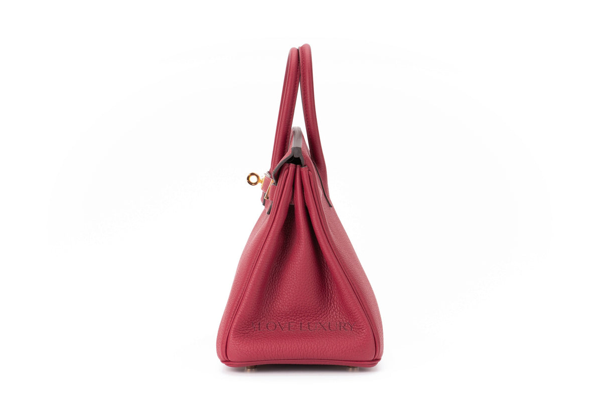 Hermès Birkin 25 Rouge Grenate Togo Gold Hardware - view 4
