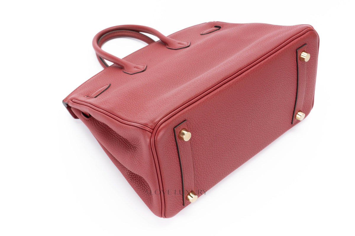 Hermès Birkin 25 Rouge Grenat Togo Gold Hardware - view 13