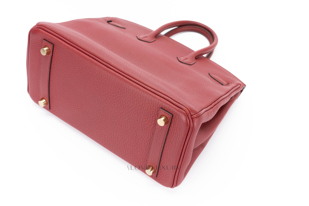 Hermès Birkin 25 Rouge Grenat Togo Gold Hardware - view 14