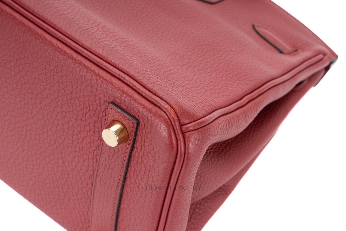 Hermès Birkin 25 Rouge Grenat Togo Gold Hardware - view 15
