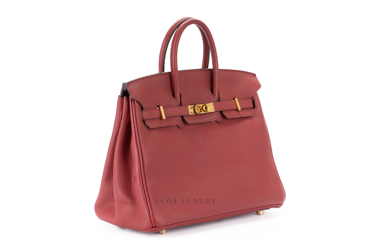 Hermès Birkin 25 Rouge Grenat Togo Gold Hardware - view 2