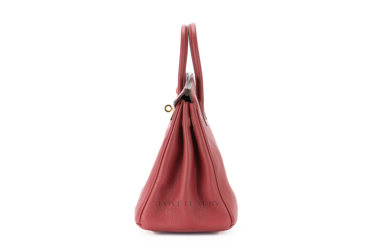 Hermès Birkin 25 Rouge Grenat Togo Gold Hardware - view 4