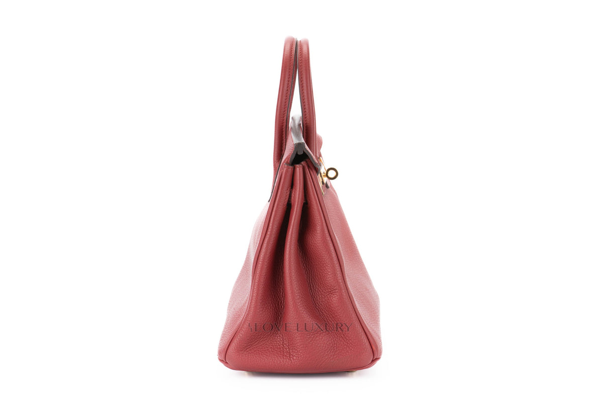 Hermès Birkin 25 Rouge Grenat Togo Gold Hardware - view 5