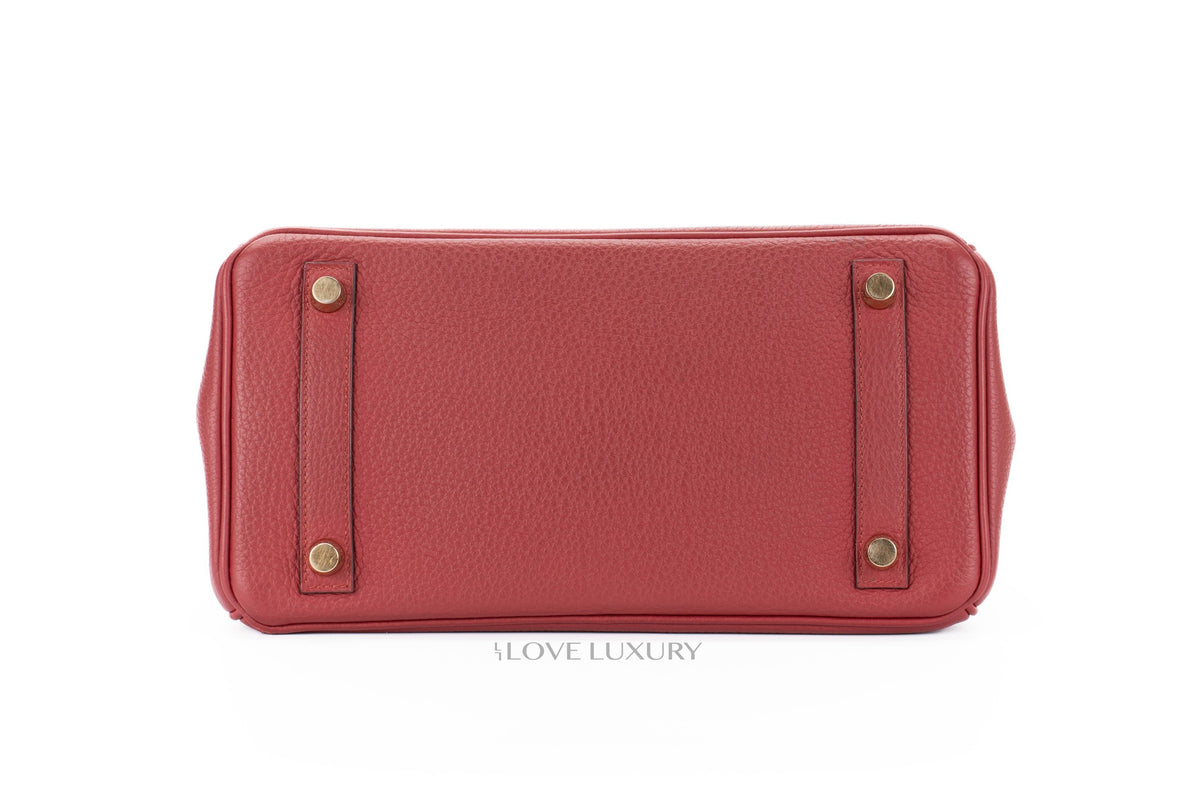 Hermès Birkin 25 Rouge Grenat Togo Gold Hardware - view 6