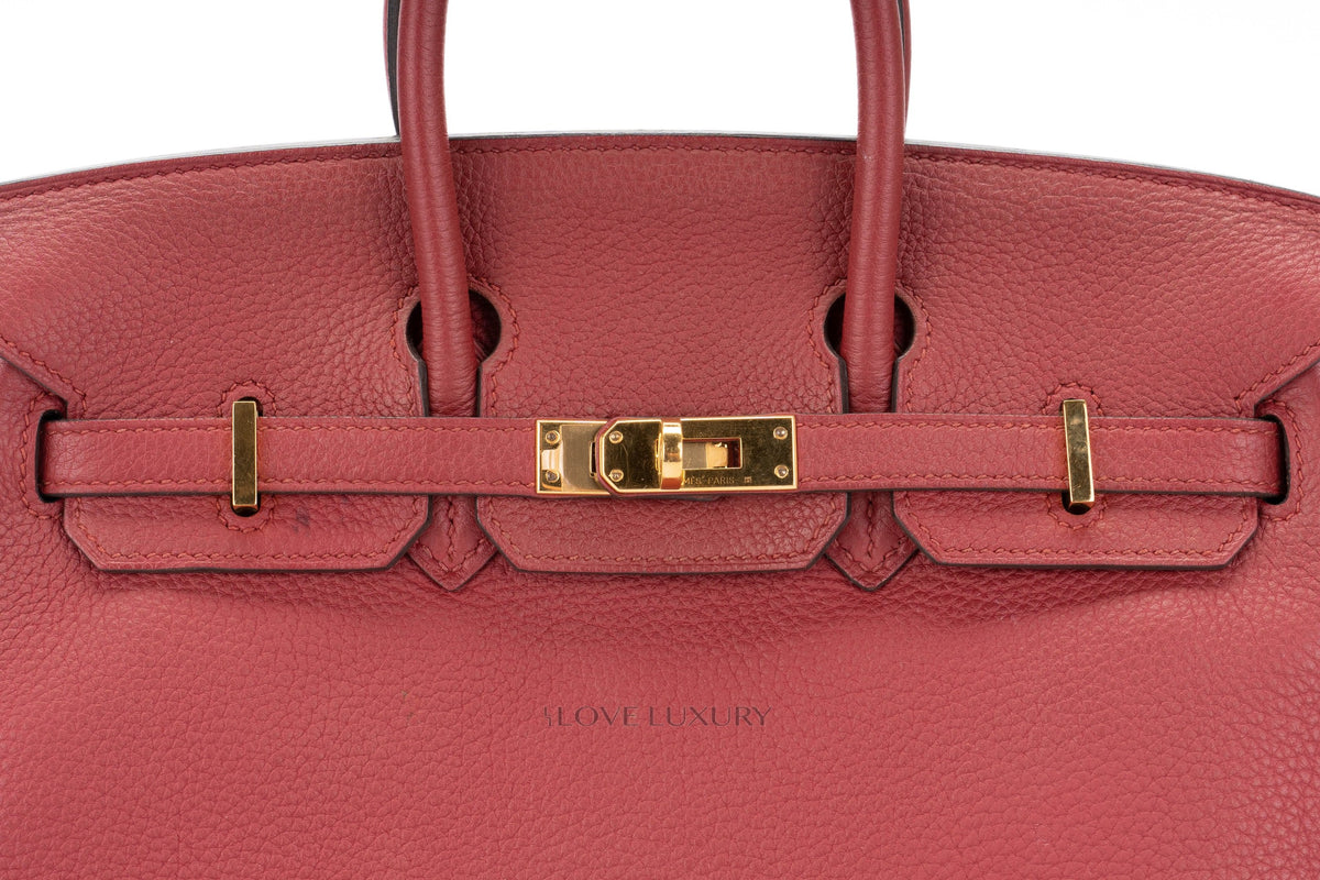 Hermès Birkin 25 Rouge Grenat Togo Gold Hardware - view 7