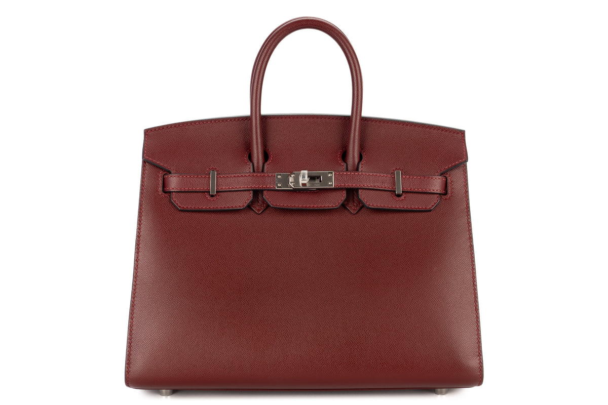 Hermès Birkin 25 Rouge H Madame Sellier Palladium Hardware - view 1