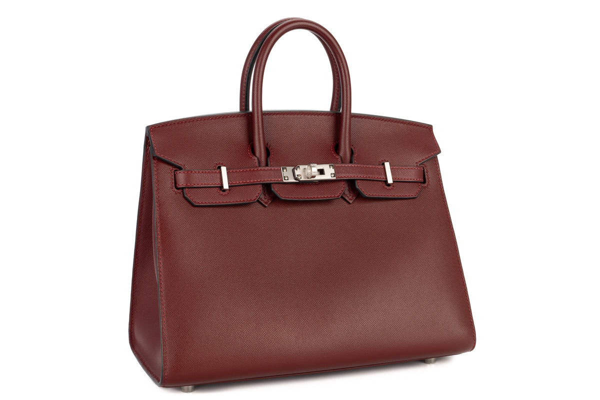 Hermès Birkin 25 Rouge H Madame Sellier Palladium Hardware - view 2