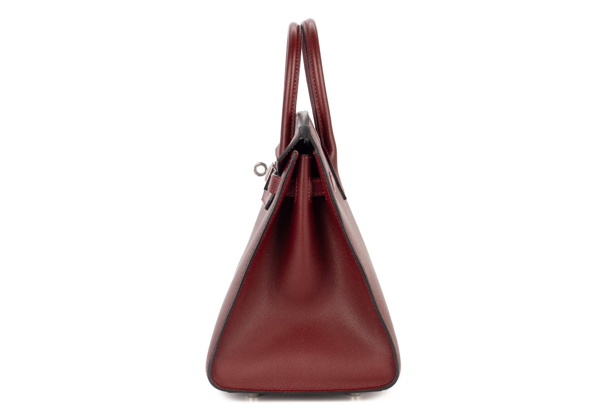 Hermès Birkin 25 Rouge H Madame Sellier Palladium Hardware - view 4