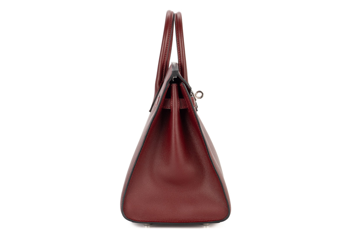Hermès Birkin 25 Rouge H Madame Sellier Palladium Hardware - view 5