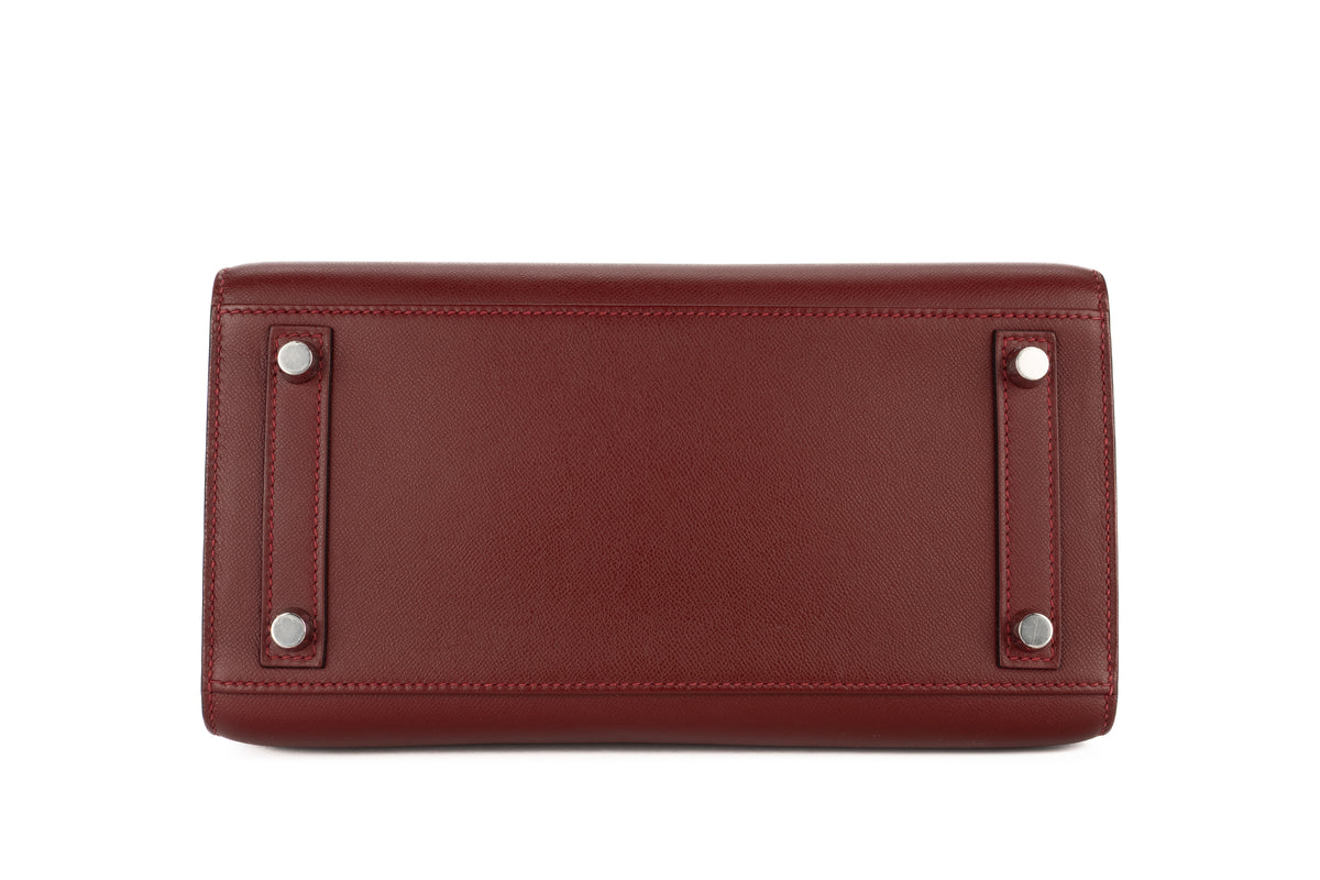 Hermès Birkin 25 Rouge H Madame Sellier Palladium Hardware - view 6