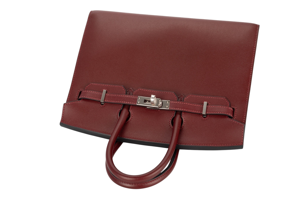 Hermès Birkin 25 Rouge H Madame Sellier Palladium Hardware - view 8