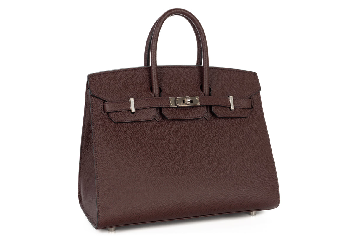 Hermès Birkin 25 Rouge Sellier Epsom Sellier Palladium Hardware - view 2