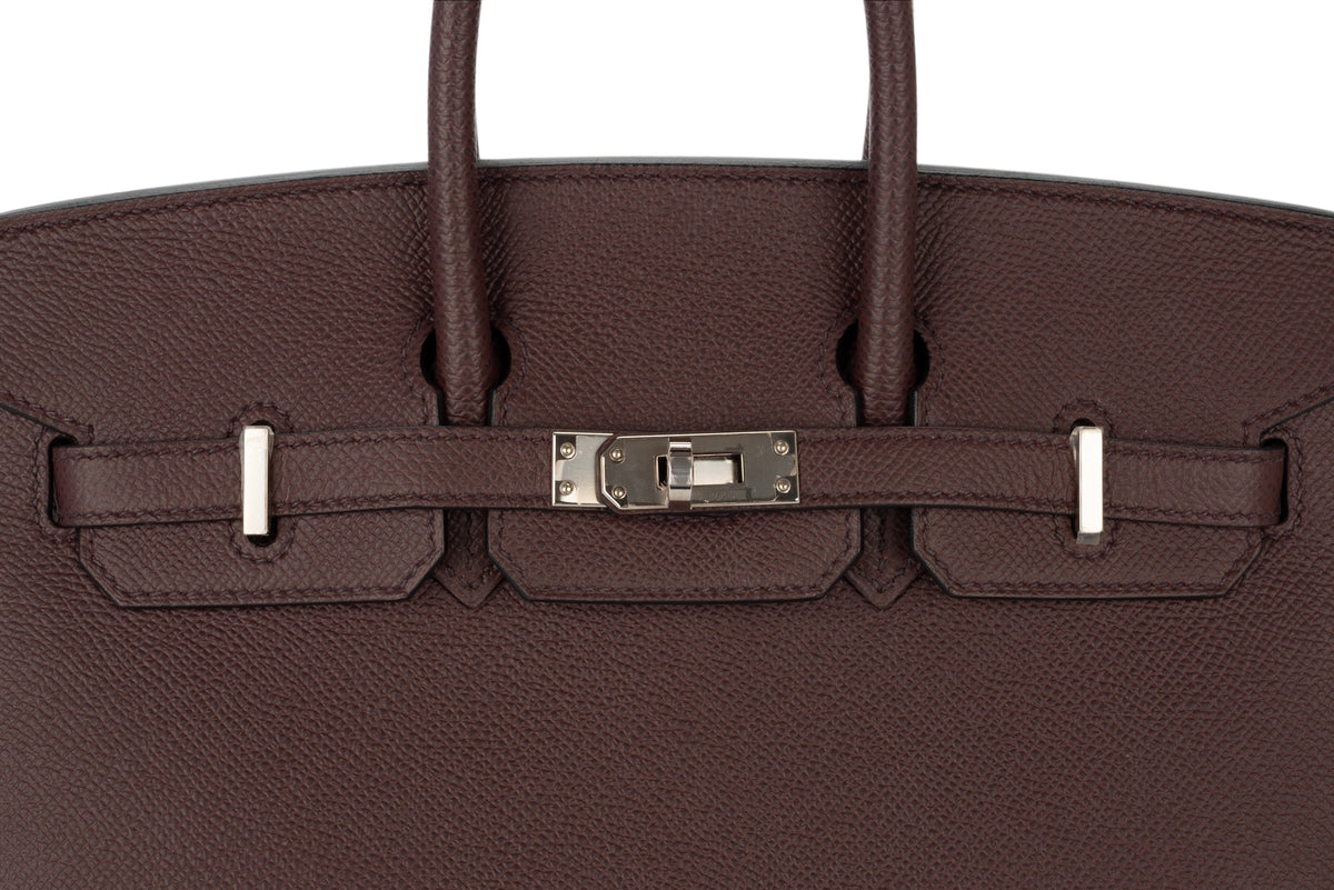 Hermès Birkin 25 Rouge Sellier Epsom Sellier Palladium Hardware - view 7
