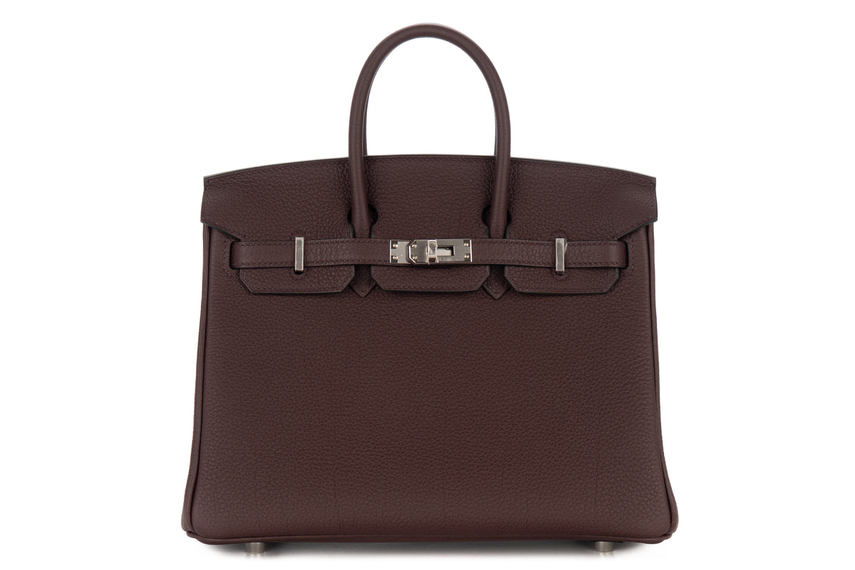 Hermès Birkin 25 Rouge Sellier Togo Palladium Hardware - view 1