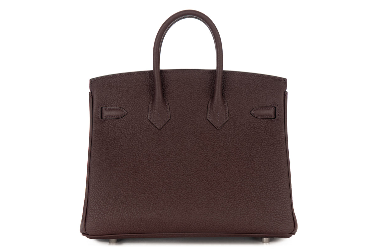 Hermès Birkin 25 Rouge Sellier Togo Palladium Hardware - view 3