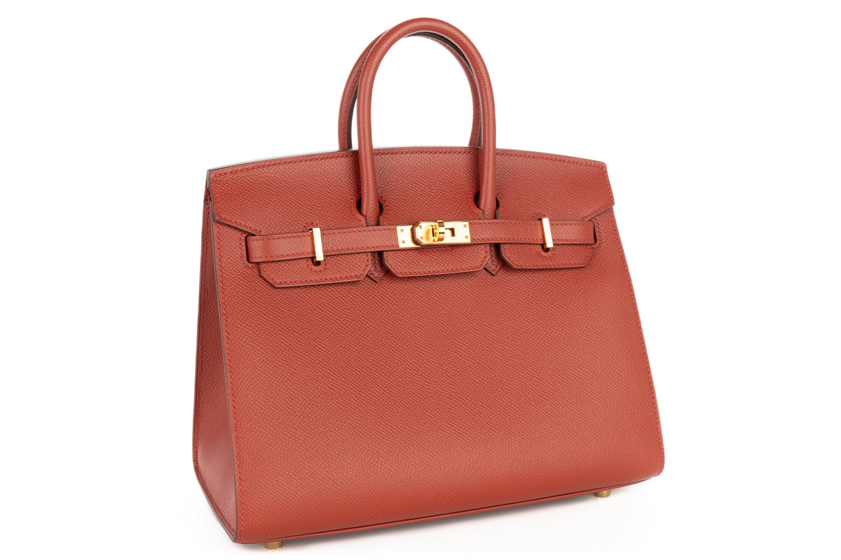 Hermès Birkin 25 Rouge Venetian Epsom Sellier Gold Hardware - view 2