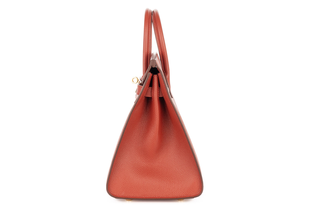 Hermès Birkin 25 Rouge Venetian Epsom Sellier Gold Hardware - view 4