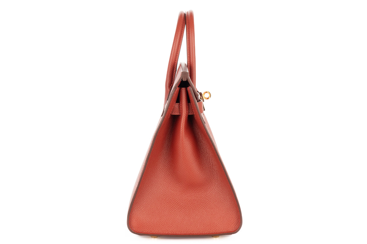 Hermès Birkin 25 Rouge Venetian Epsom Sellier Gold Hardware - view 5