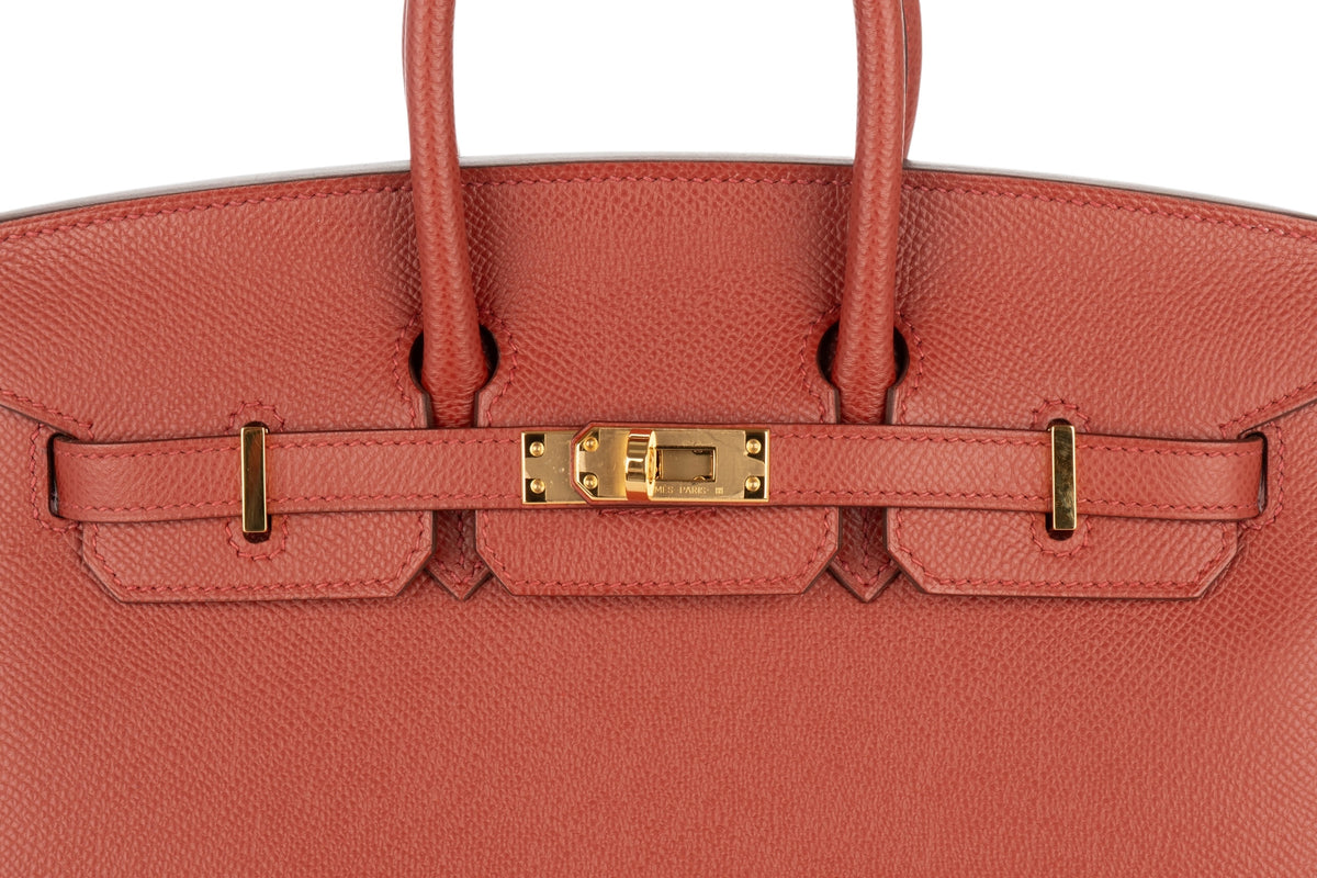 Hermès Birkin 25 Rouge Venetian Epsom Sellier Gold Hardware - view 7
