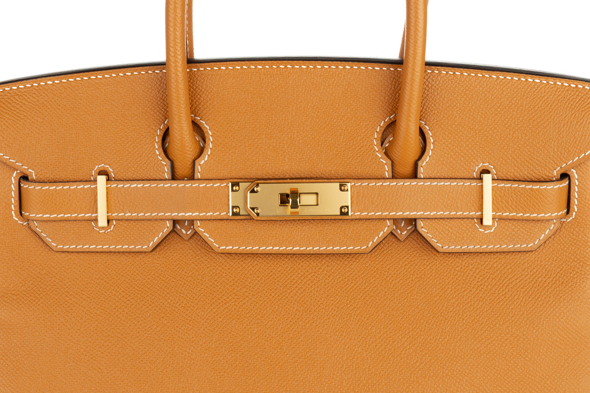Hermès Birkin 30 Toffee Epsom Retourne Gold Hardware - view 7