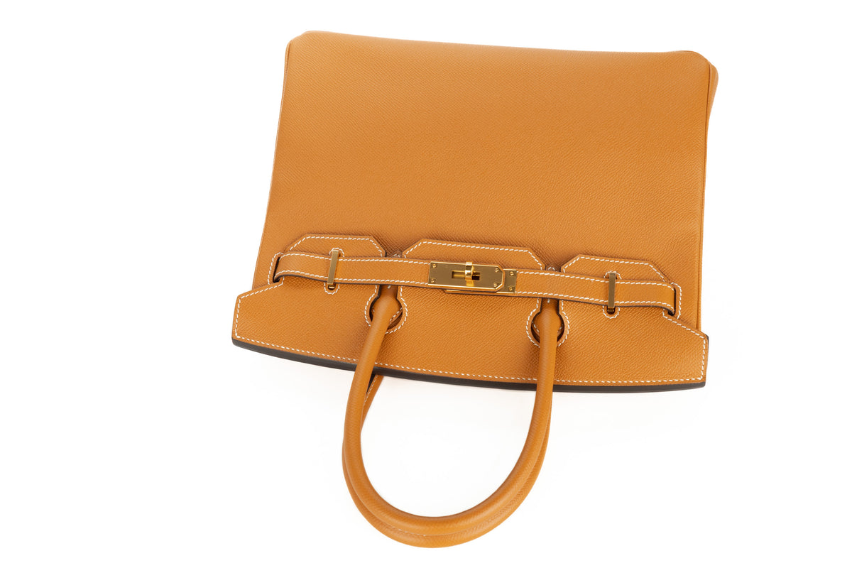 Hermès Birkin 30 Toffee Epsom Retourne Gold Hardware - view 8
