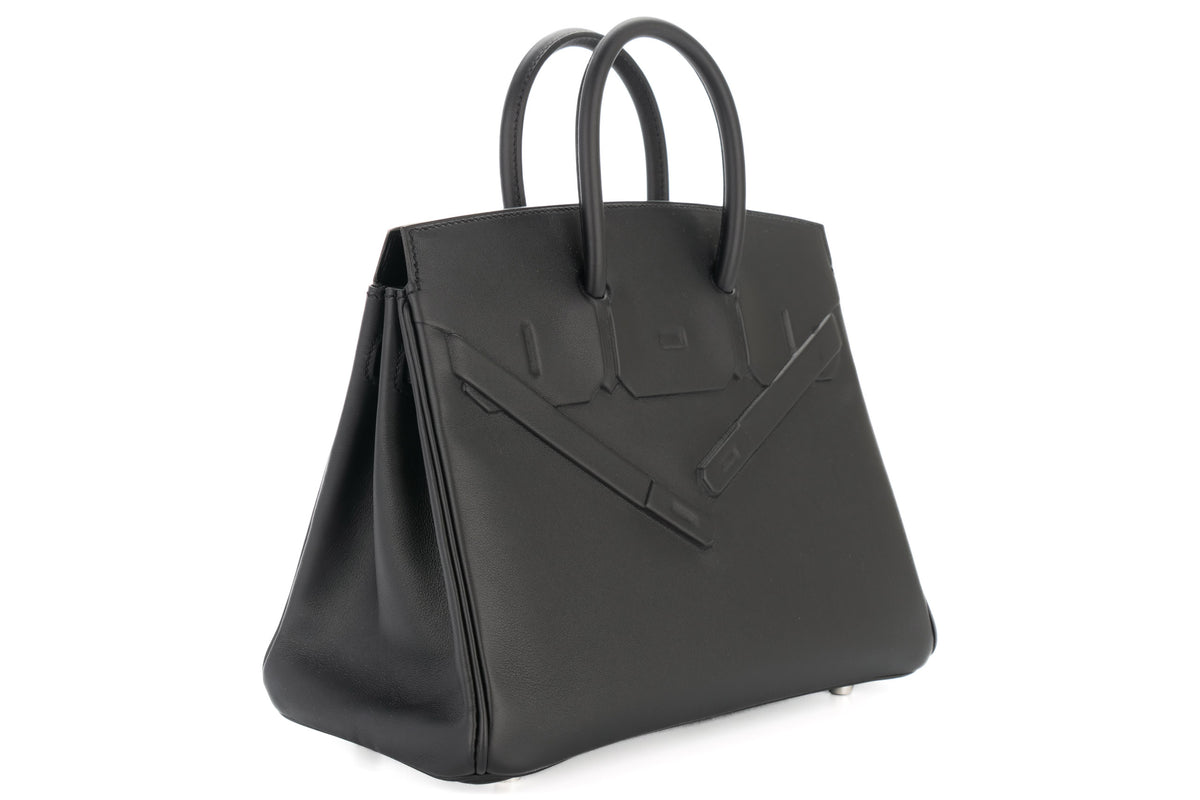 Hermès Birkin 25 Shadow Noir / Black Swift - view 2