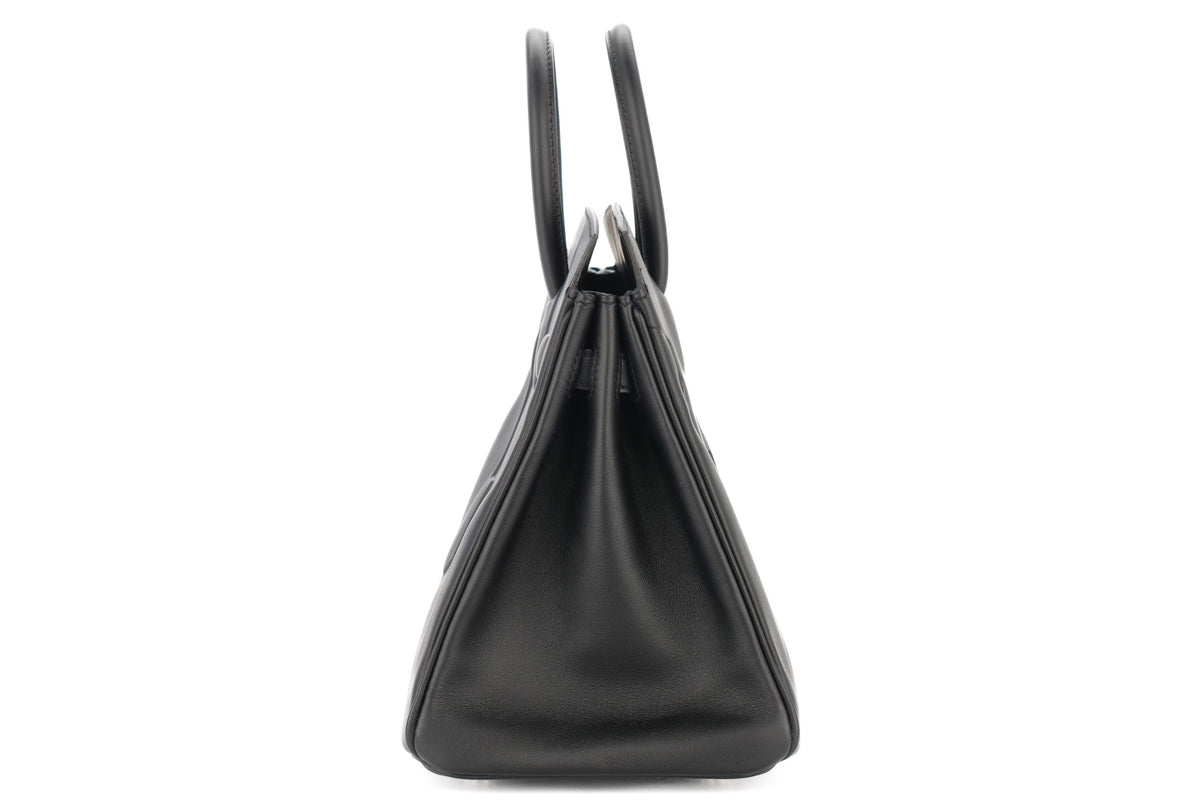 Hermès Birkin 25 Shadow Noir / Black Swift - view 5
