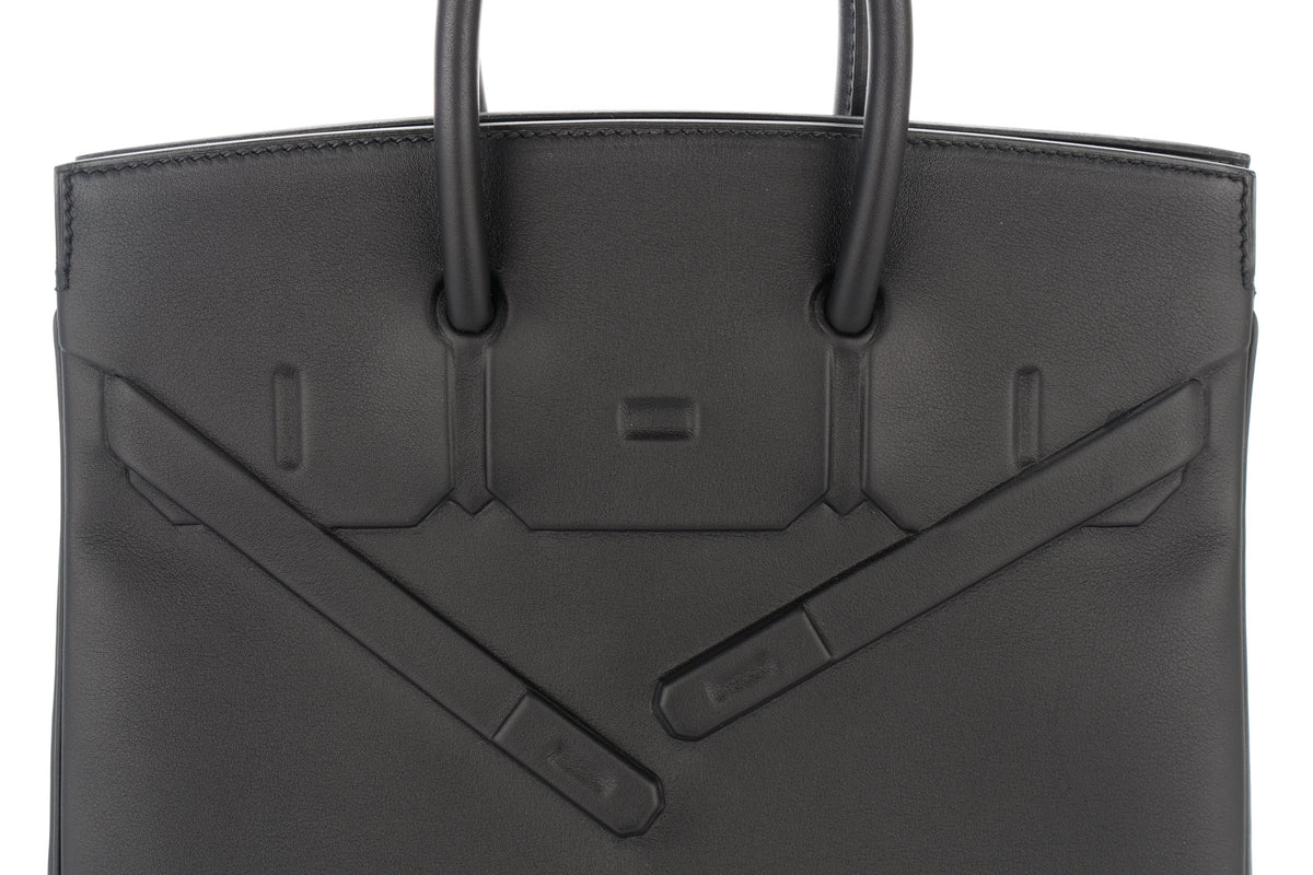 Hermès Birkin 25 Shadow Noir / Black Swift - view 7