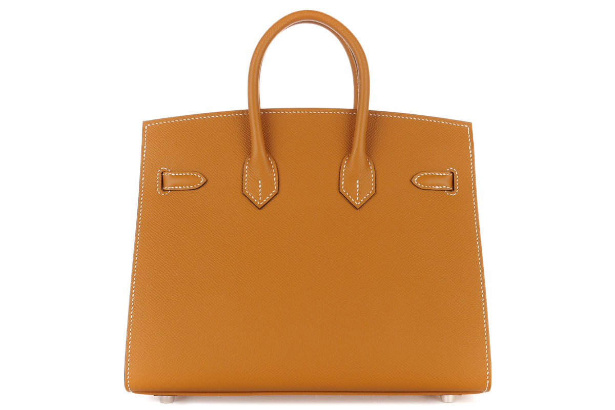 Hermès Birkin 25 Toffee Epsom Sellier Palladium Hardware - view 3
