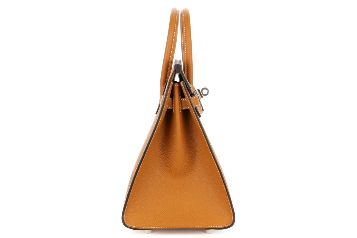 Hermès Birkin 25 Toffee Epsom Sellier Palladium Hardware - view 5