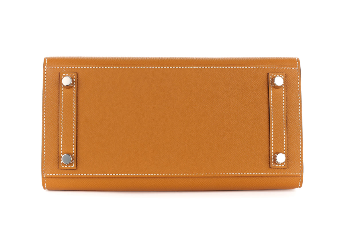 Hermès Birkin 25 Toffee Epsom Sellier Palladium Hardware - view 6